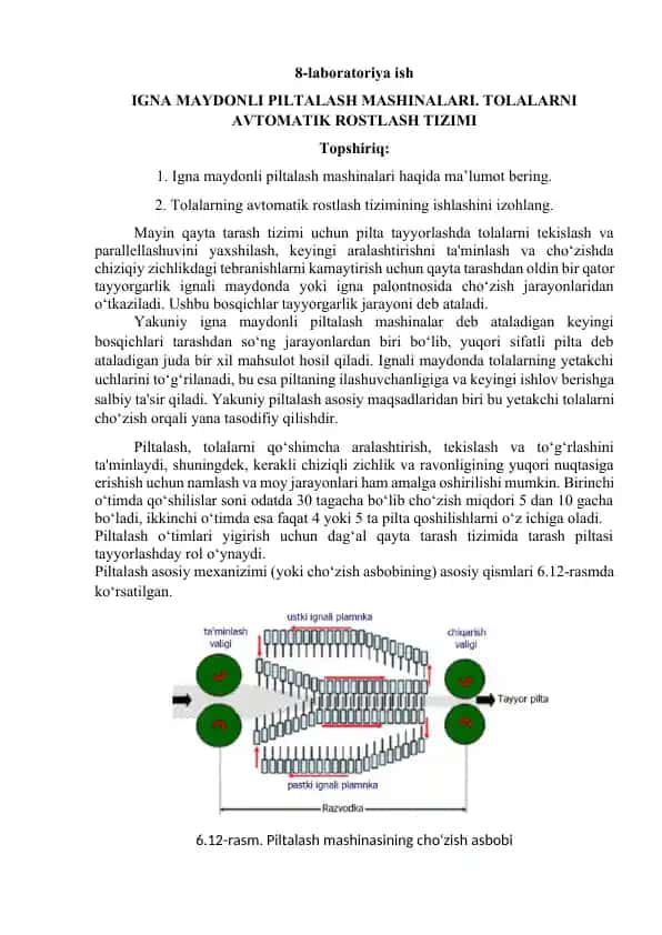 Igna Maydonli Piltalash Mashinalari