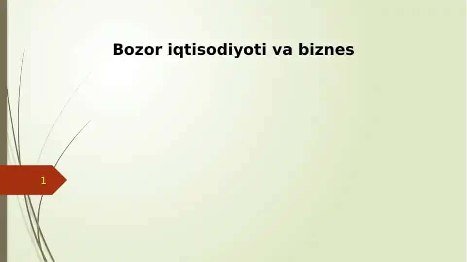 Bozoriqtisodiyotivabiznes