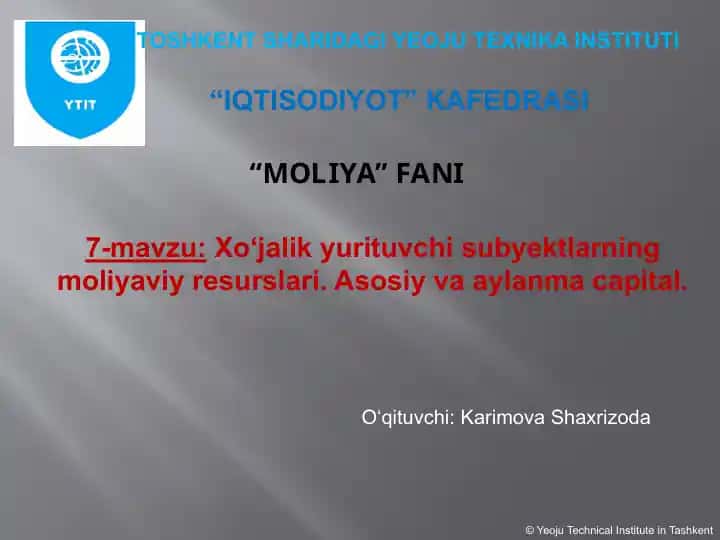 Xo‘jalik yurituvchisi