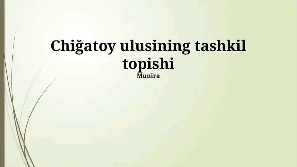 Chingizxon imperiyasi tashkil topishi