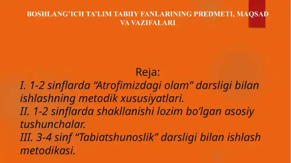 Tabiyatshunoslik darsligi