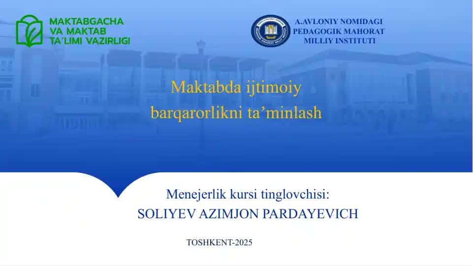 Menejerlik kursi tinglovchisi