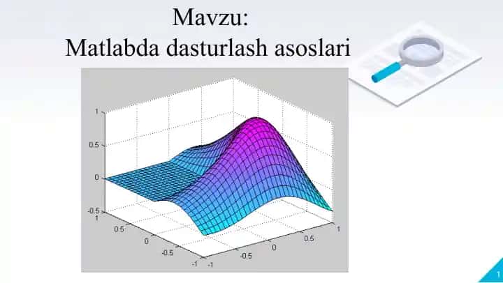 Matlabda dasturlash asoslar