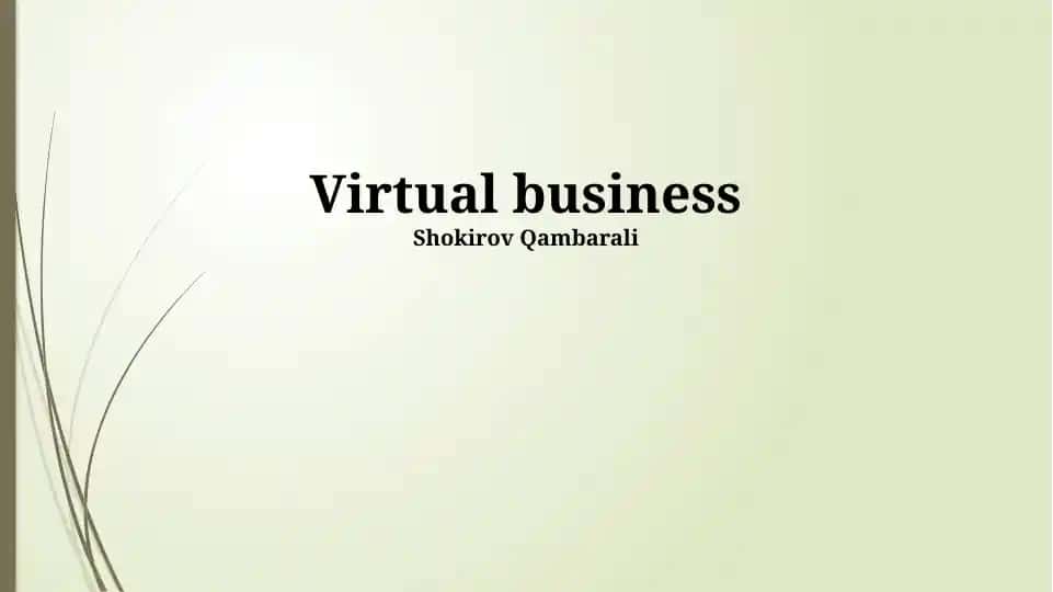 Virtual Business