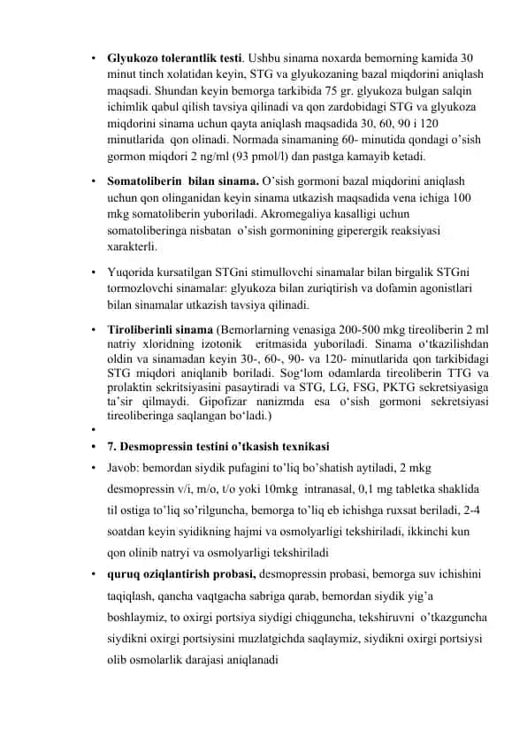 Glyukozo tolerantlik testi