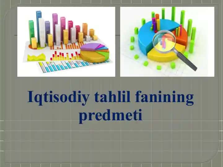 Iqtisodiy tahlil fanining predmeti