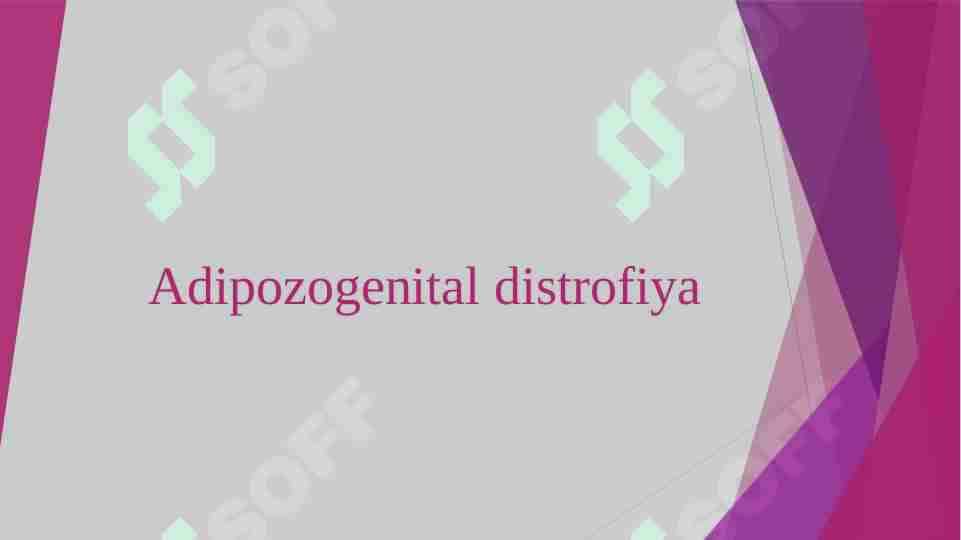 Adipozogenital distrofiya