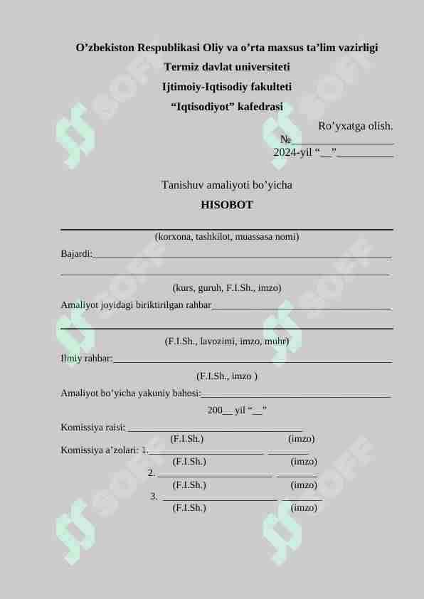 Amaliy hisobot Mikrokreditbank