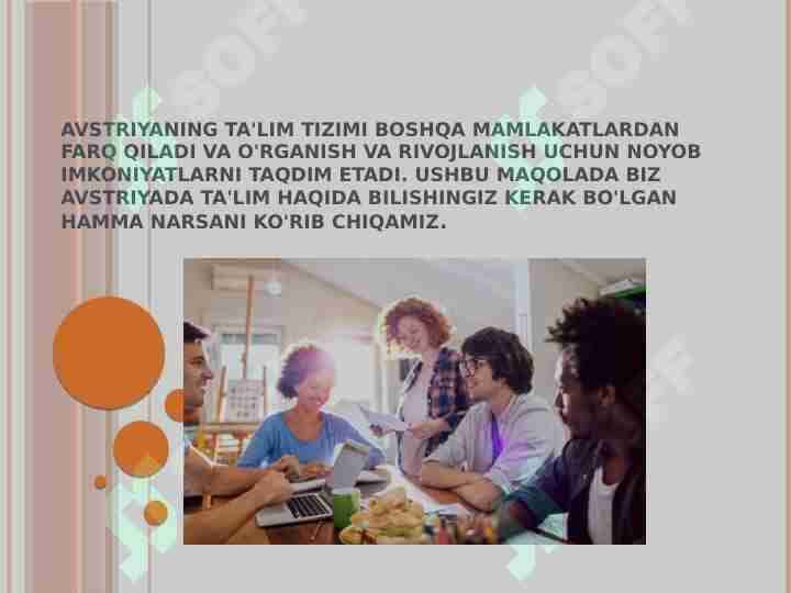 Avstryaning ta'lim tizimini boshqa mamlakatlardan farqi