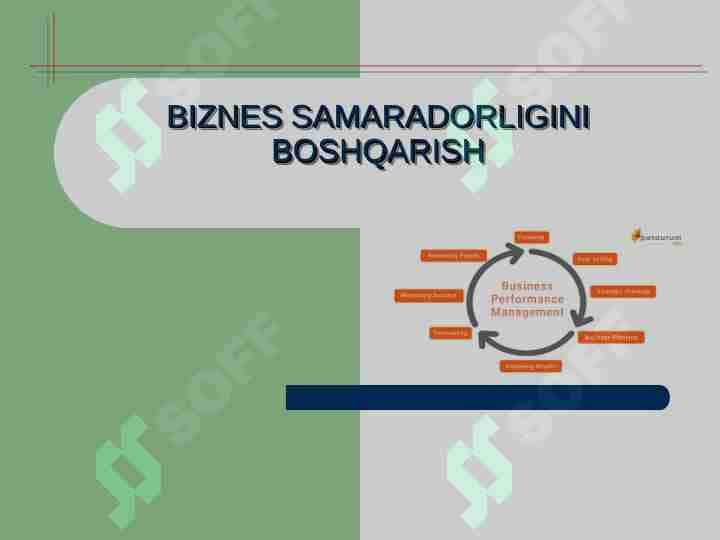 Biznesni boshqarish asoslari: asosiy tushunchalar, biznes faoliyatiga ta'sir qiluvchi omillar va shakllari