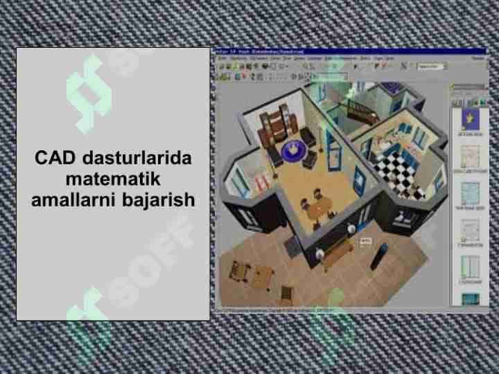 CAD dasturlarida matematik amallarni bajarish