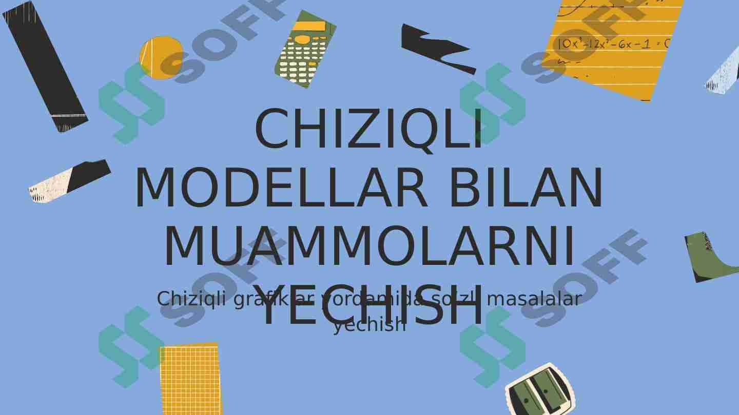 CHIZIQLI MODELLAR BILAN MUAMMOLARNI YECHISH
