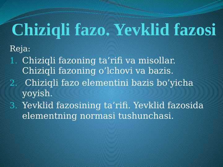 CHIZIQLI FAZO