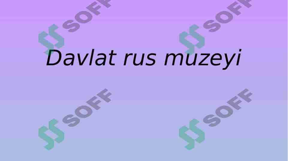 Davlat rus muzeyi
