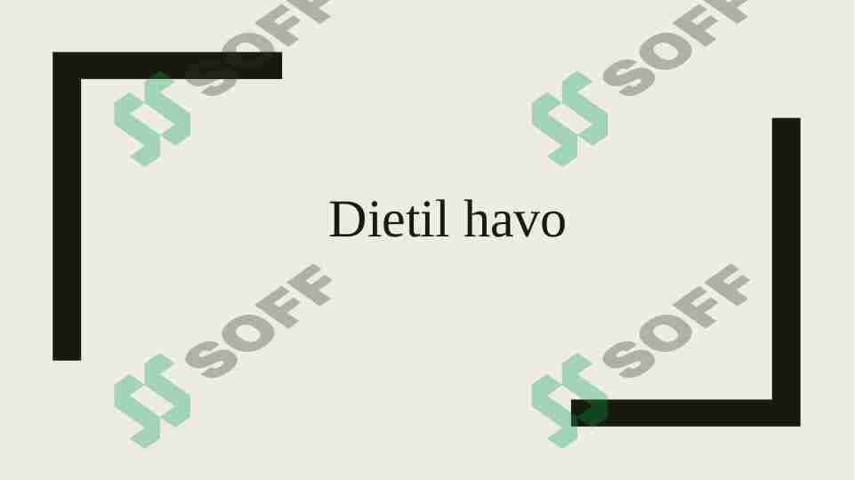 Dietil havo