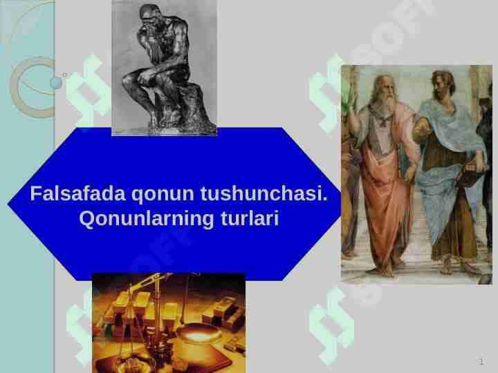 Falsafada qonun tushunchasi. Qonunlarning turlari