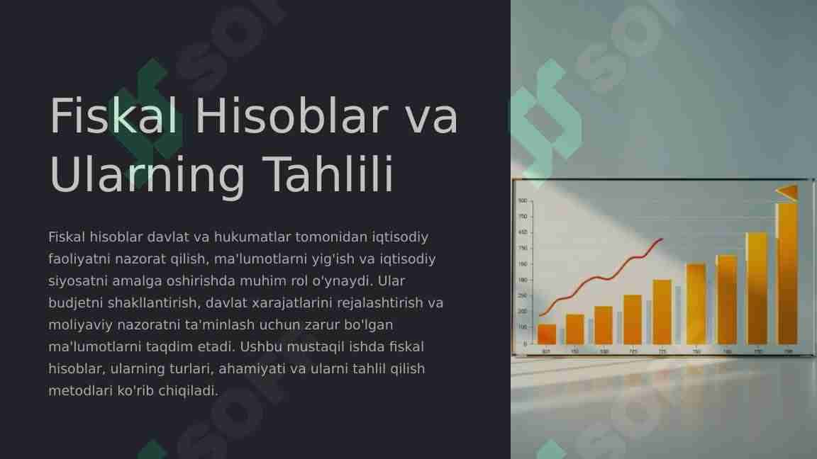FISKAL HISOBLAR VA ULARNING TAHLILI