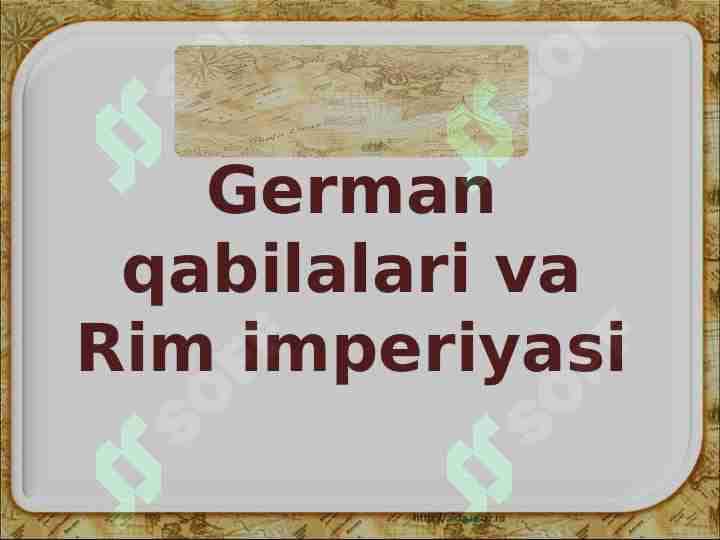 German qabilalari va Rim imperiyasi