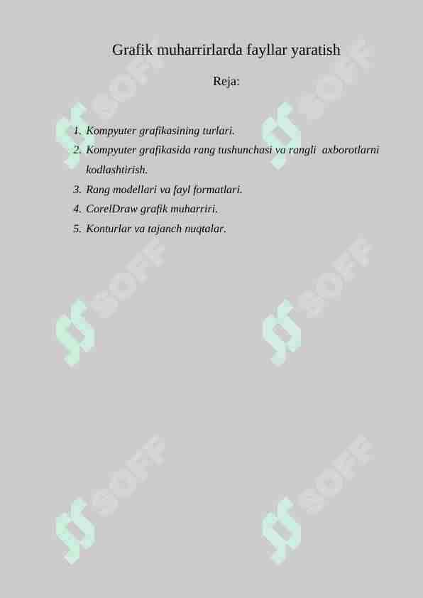 Grafik muharrirlarda fayllar yaratish