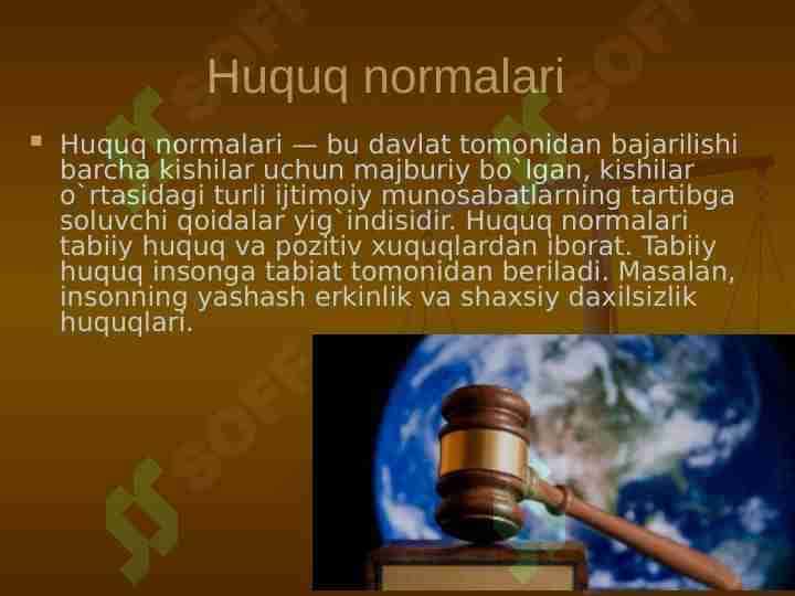 Huquq normalari