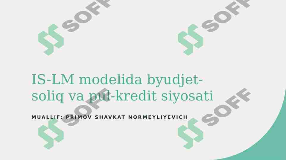 Is lm modelida budjet soliq
