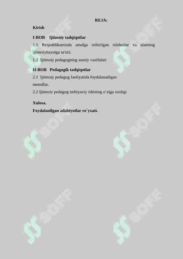 Ijtimoiy pedagogikaning mazmuni, maqsad va vazifalari. Ijtimoiy pedagogikaning tarkibiy qismlari.