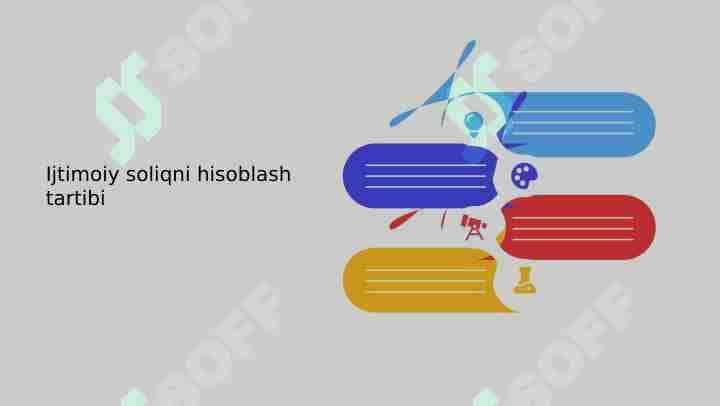 Ijtimoiy soliqni hisoblash tartibiIjtimoiy soliqni hisoblash tartibi