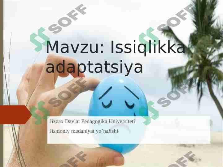 Issiqlikka adaptatsiya