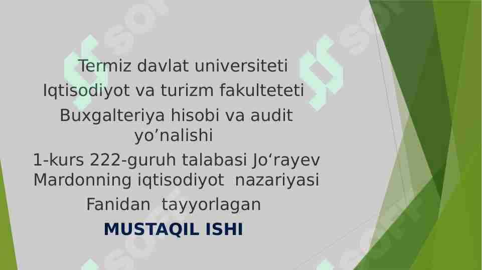 :Narx va daromadlar o‘zgarishining aholi tanloviga ta‘siri