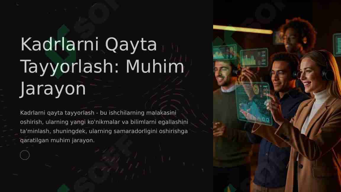 kadrlarni qayta tayyorlash ppt