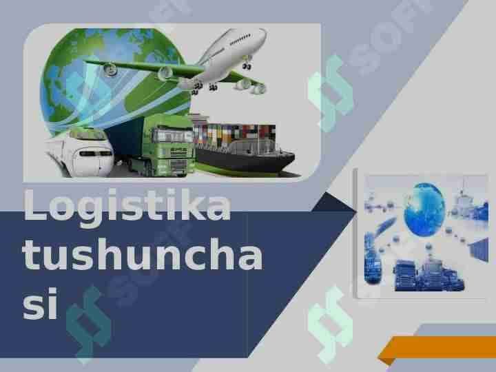 Logistika tushunchasi