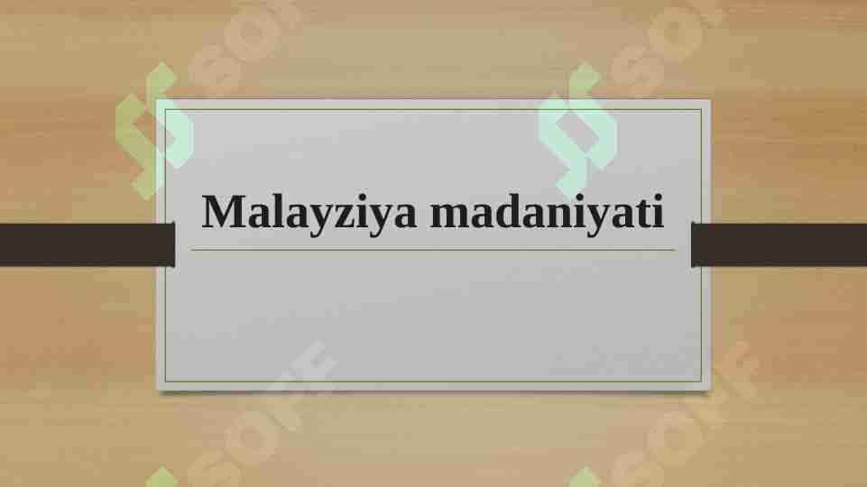 Malayziya mamlakatining siyosati