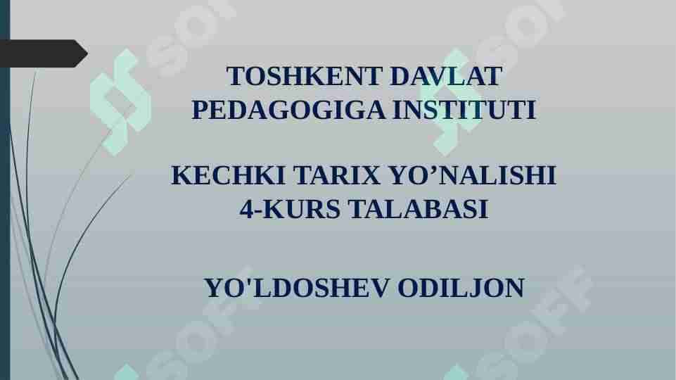 Mustaqillik yillarida O‘zbekistondagi ma’naviy va madaniy taraqqiyot