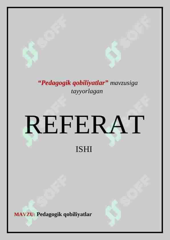 Pedagogik qobiliyatlar