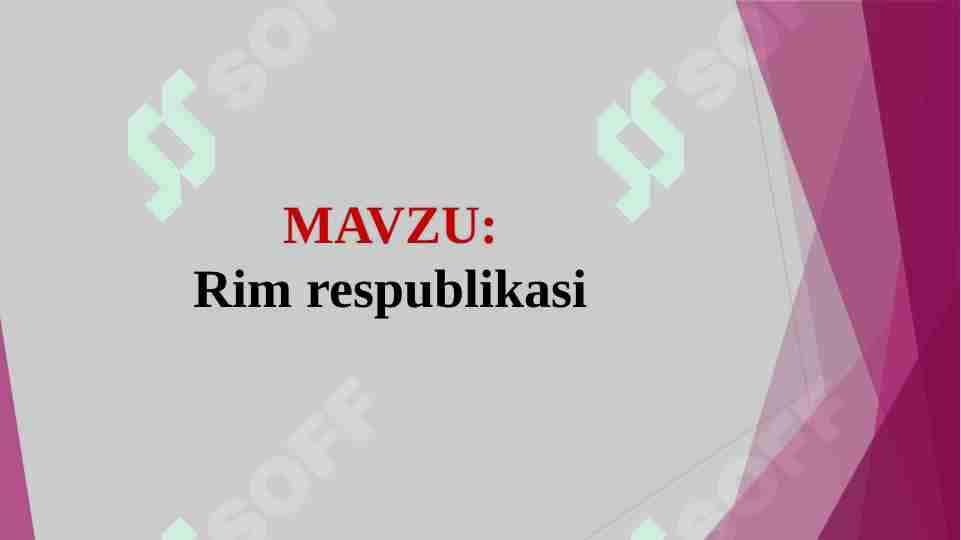Rim respublikasi