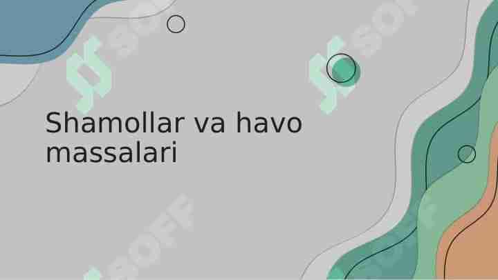 Shamollar va havo massalari