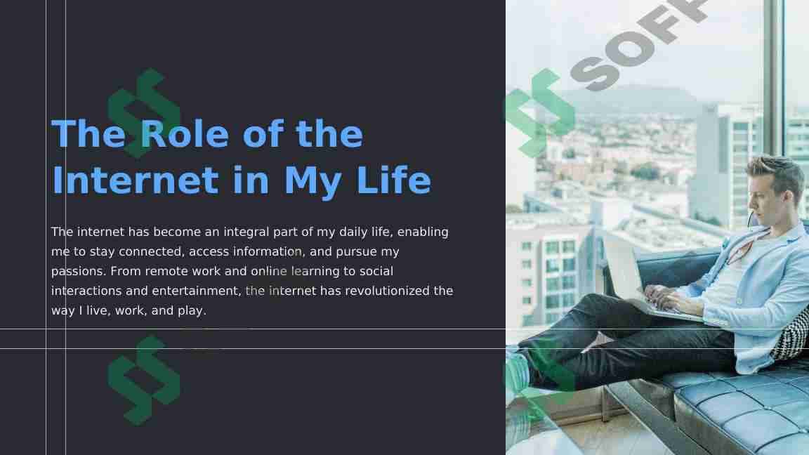 The role internet in my life