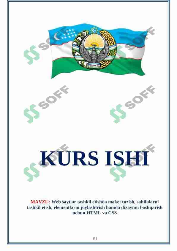 Web saytlar tashkil etishda maket tuzish, sahifalarni tashkil etish, elementlarni joylashtrish hamda dizaynni boshqarish uchun HTML va CSS