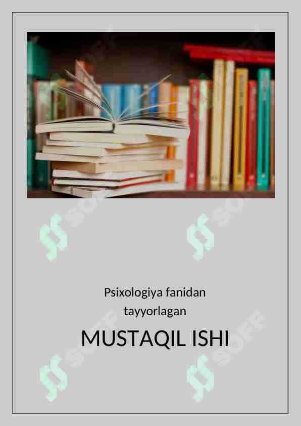Yosh Psixologiyasining asosiy tushunchalari