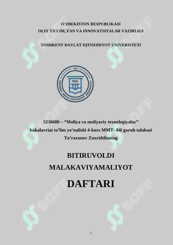 Amaliyot hisoboti Aloqabank.