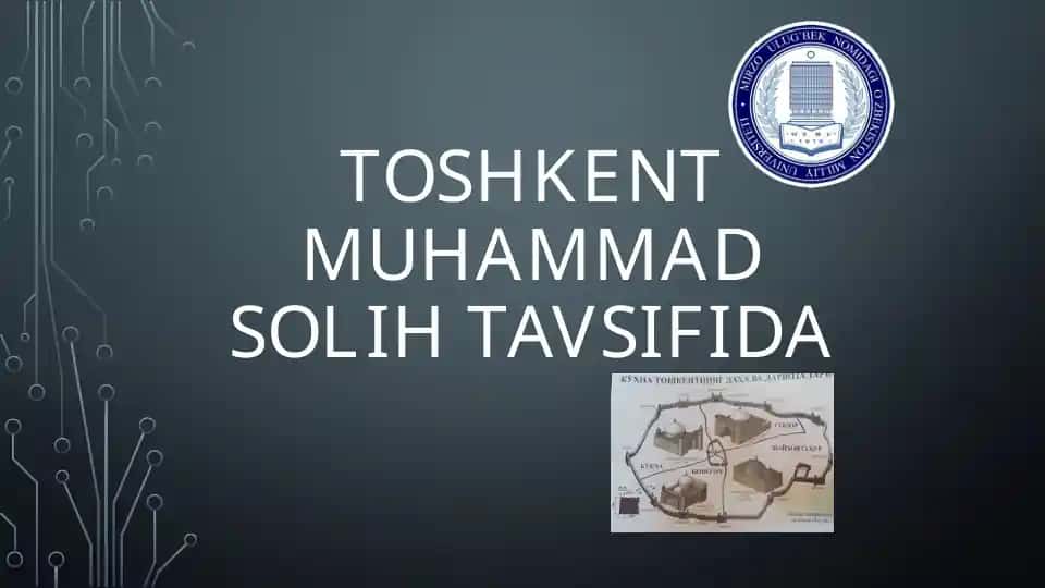 Toshkent muhammad solih tavsifida