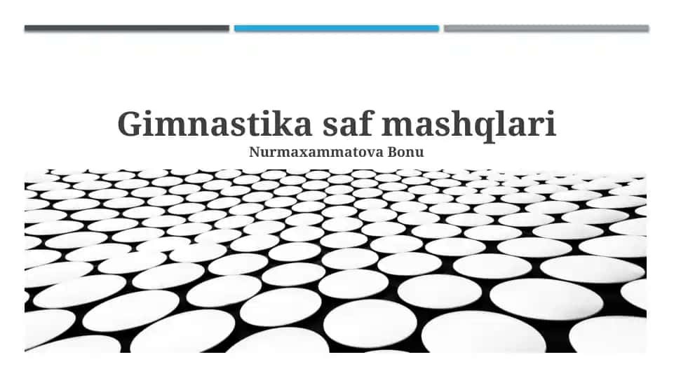 Gimnastika saf mashqlari