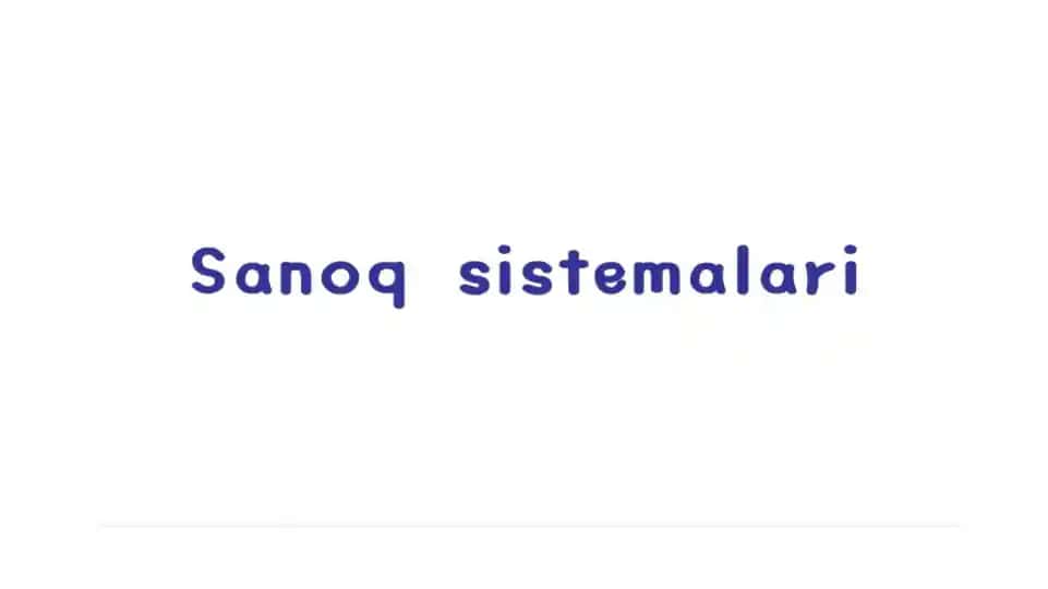 Sanog sistemalari