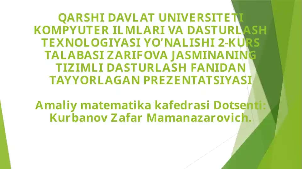 Dasturni translyatsiya qilish sxemasi