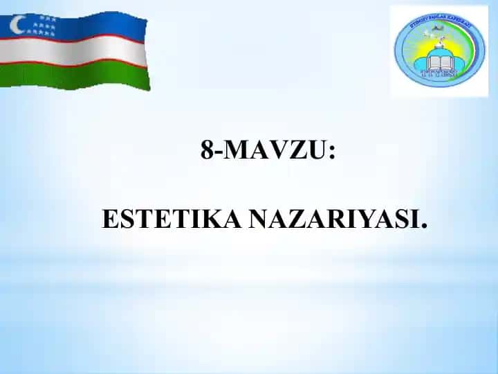 ESTETIKA NAZARIYASI