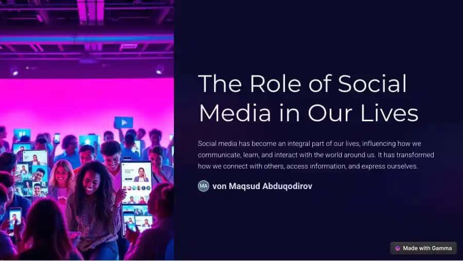 The Role of Social Media in Our Lives