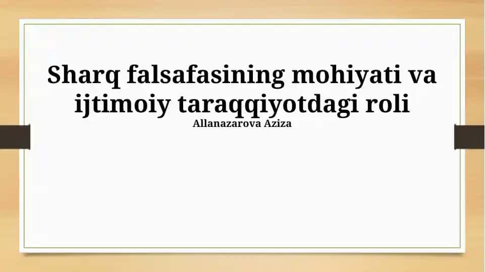 Daosizm va uning ijtimoiy ta'siri
