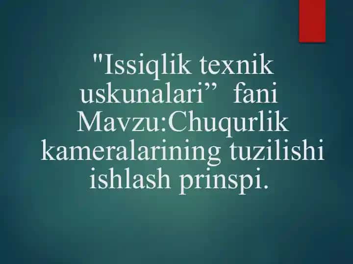 Chuqurlik kameralari