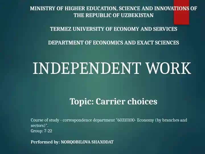 Carrier choices