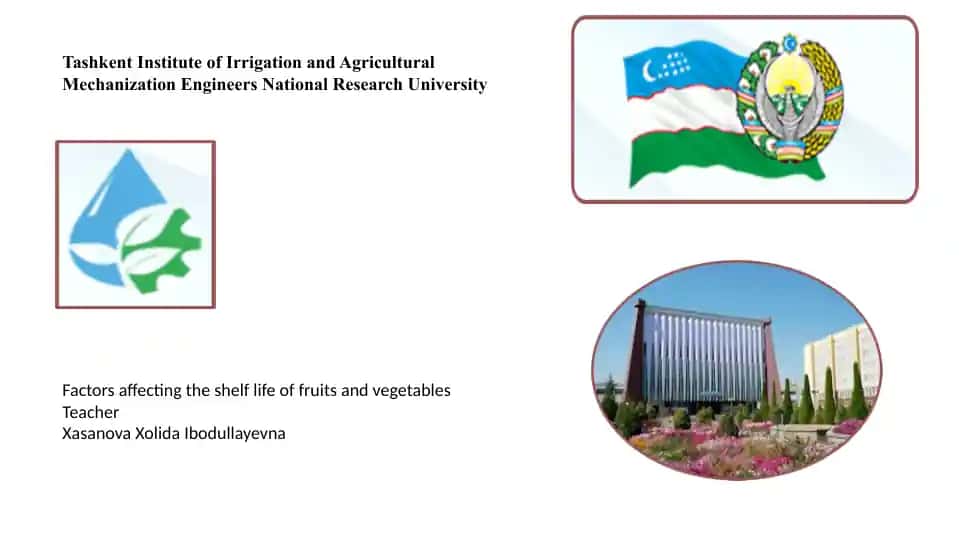 Factors affecting the shelf life of fruits and vegetables